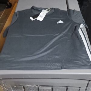Adidas Women's Dark Gray Short Sleeve Tee
